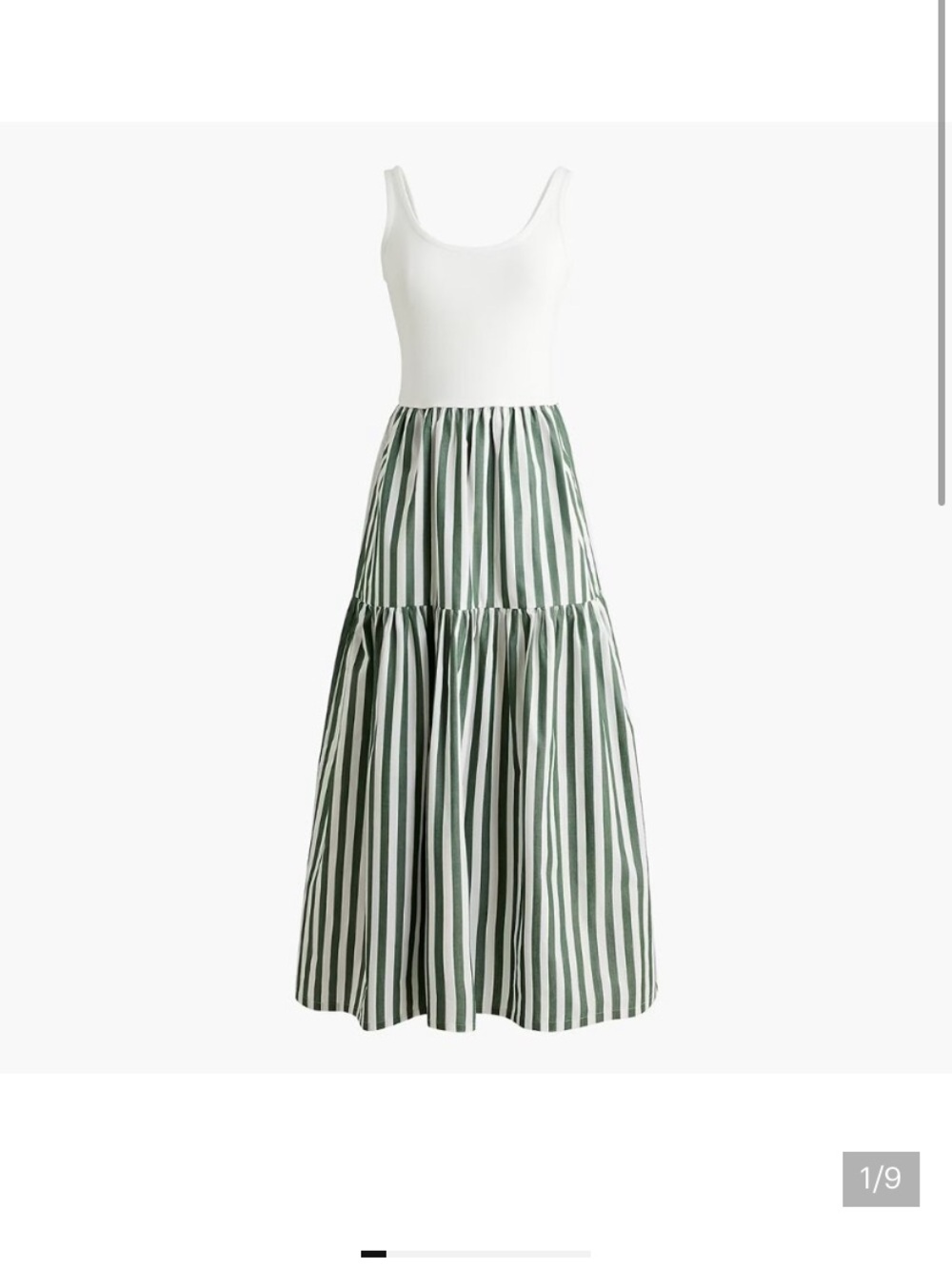 J.Crew Factory striped tiered knit mixy dress